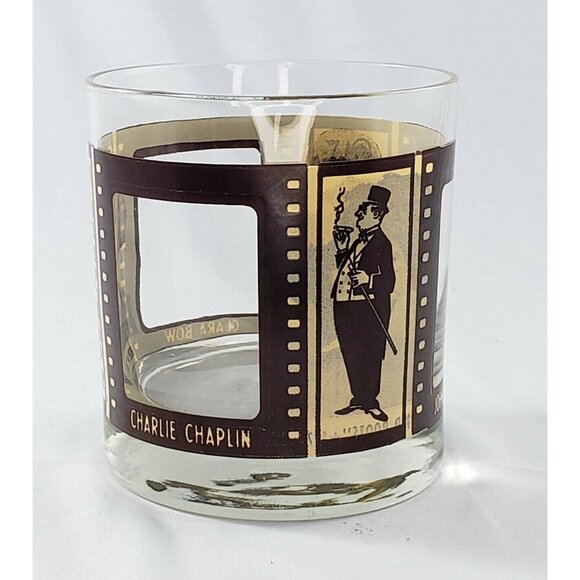 Roaring Twenties Houze Art Film Star Whiskey Glasses Cocktail Barware Vintage - Picture 3 of 12